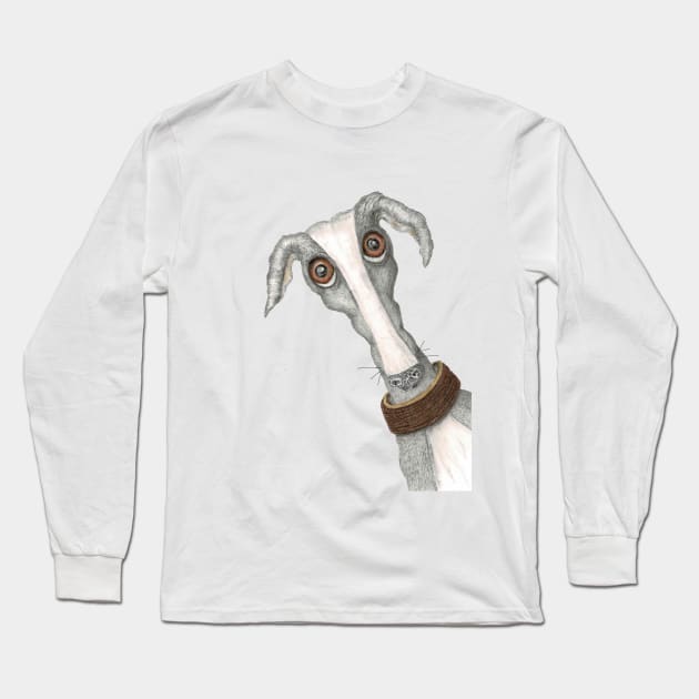 GREYHOUND Long Sleeve T-Shirt by haresandcritters